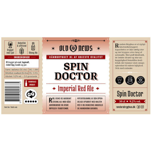 Old News: Spin Doctor Imperial Red Ale 9,2% 20L